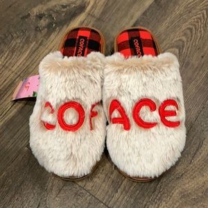 Coface Slippers With Buffalo Check Size 9.5